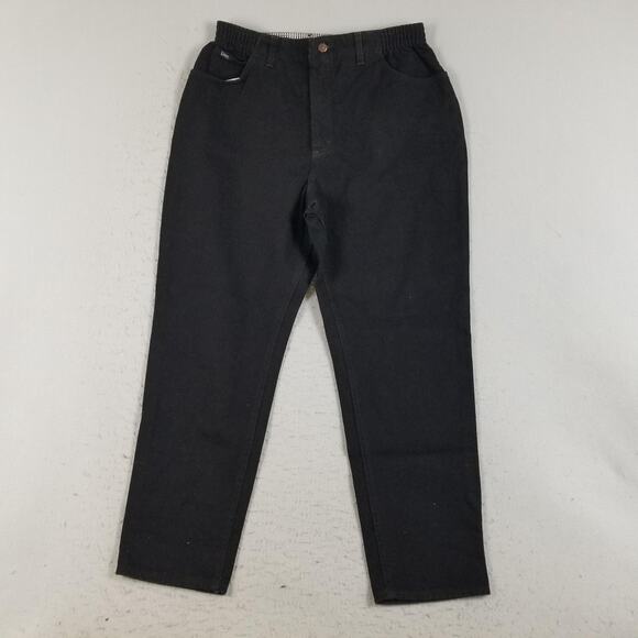 Lee Pants Womens 18W Medium Side Elastic Straight Leg Casual Comfort - Picture 1 of 14
